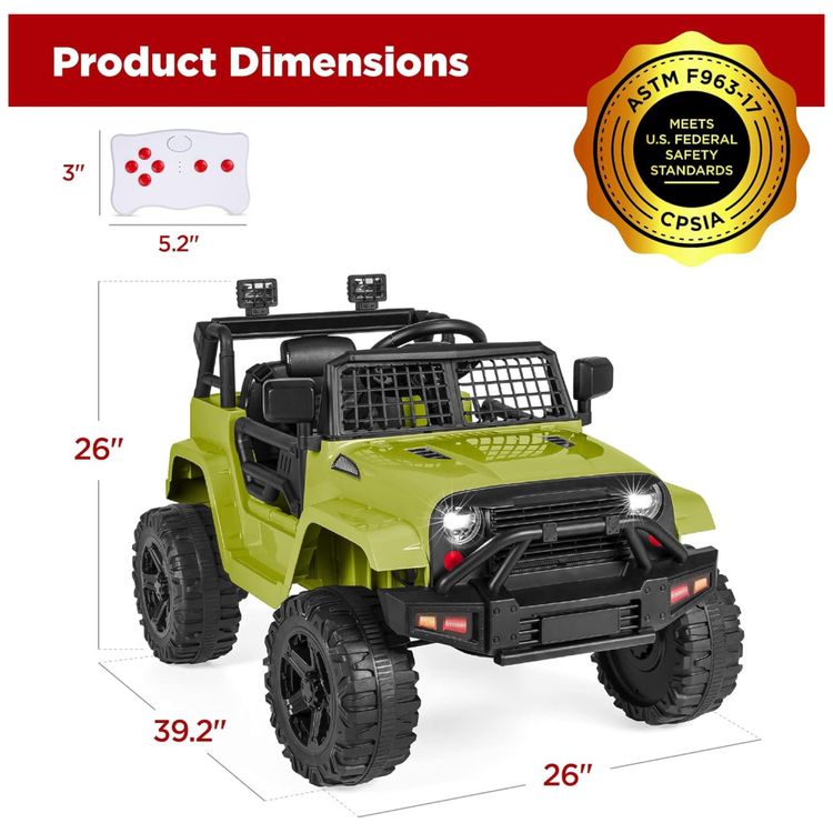 Caminhao-Eletrico-Infantil-Best-Choice-Products-12V-com-Imagem-6