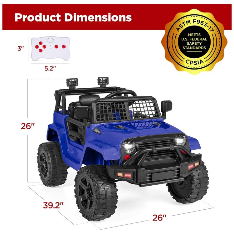 Caminhao-Eletrico-Infantil-12V-da-Best-Choice-Products-com-Imagem-6