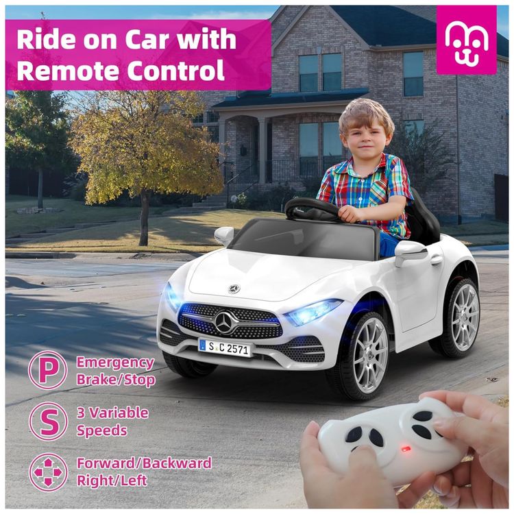 Carrinho-Eletrico-Infantil-com-Controle-Remoto-Bluetooth-Imagem-1