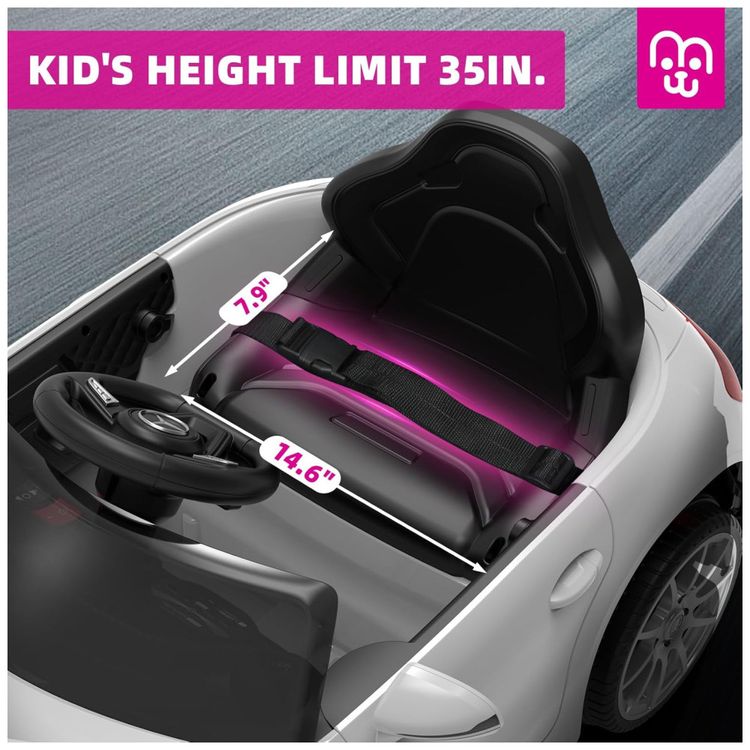 Carrinho-Eletrico-Infantil-com-Controle-Remoto-Bluetooth-Imagem-6