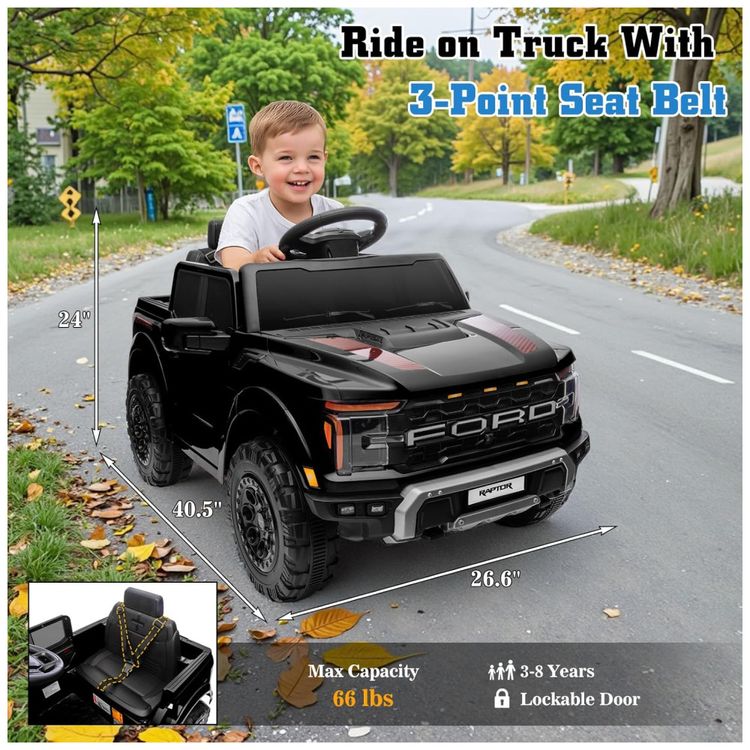 Carrinho-Eletrico-Infantil-Licenciado-Ford-F150-Raptor-12V-Imagem-1