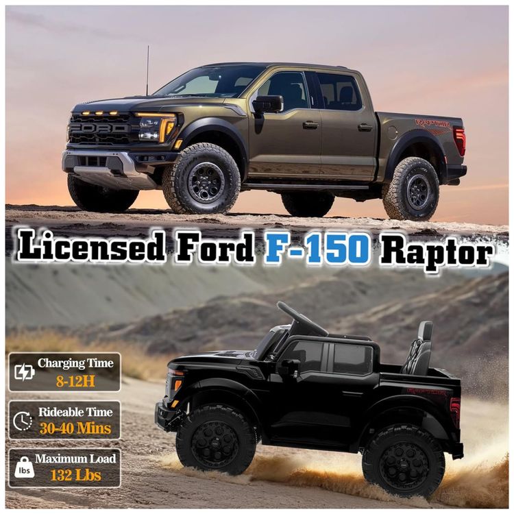 Carrinho-Eletrico-Infantil-Licenciado-Ford-F150-Raptor-12V-Imagem-2