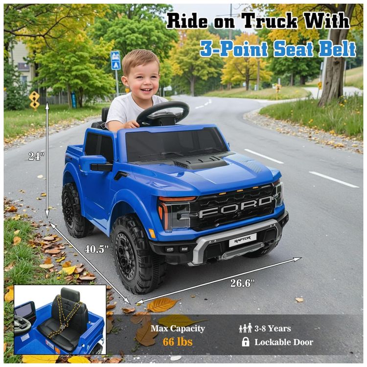 Mini-Veiculo-Eletrico-Licenciado-Ford-F150-Raptor-12V-p--Imagem-1