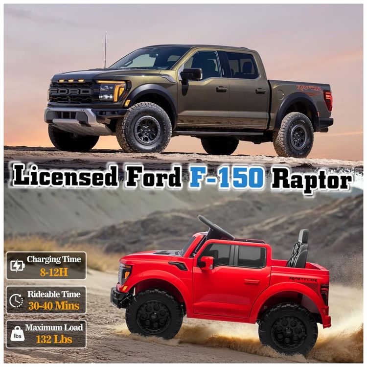Mini-Carro-Eletrico-Licenciado-Ford-F150-Raptor-12V-p--Imagem-2