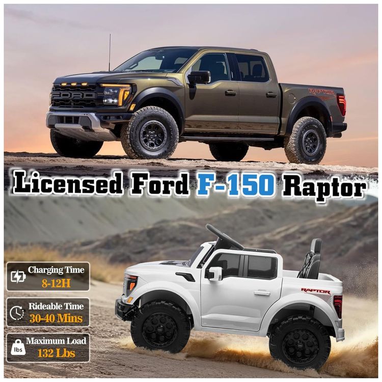 Mini-Carro-Eletrico-Infantil-Licenciado-Ford-F150-Raptor-Imagem-2