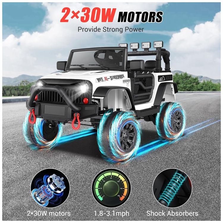 Carrinho-Eletrico-Infantil-Hikole-12V-com-Controle-Remoto-e-Imagem-1