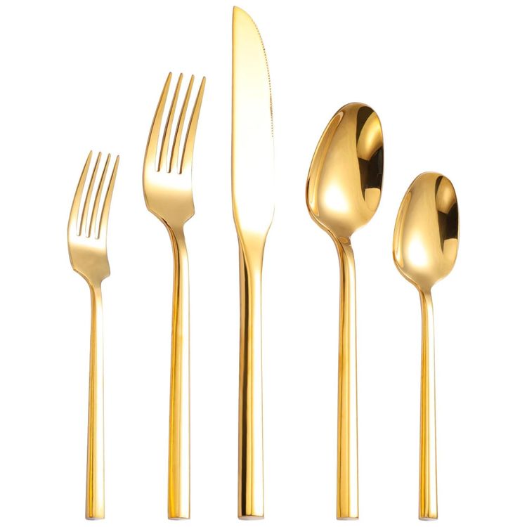 Conjunto-de-Talheres-de-Aco-Inoxidavel-Dourado-com-Cabo-Imagem-6