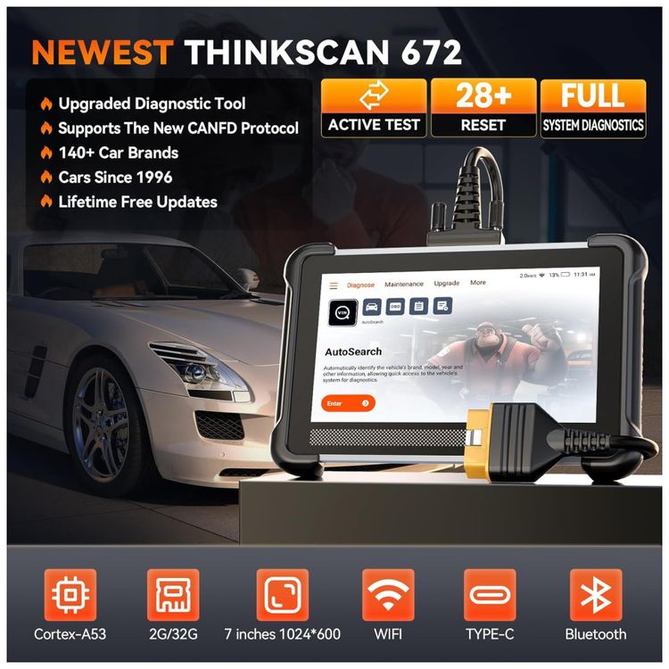 Thinkscan-672--Scanner-OBD2-Completo-com-Atualizacao-Imagem-1