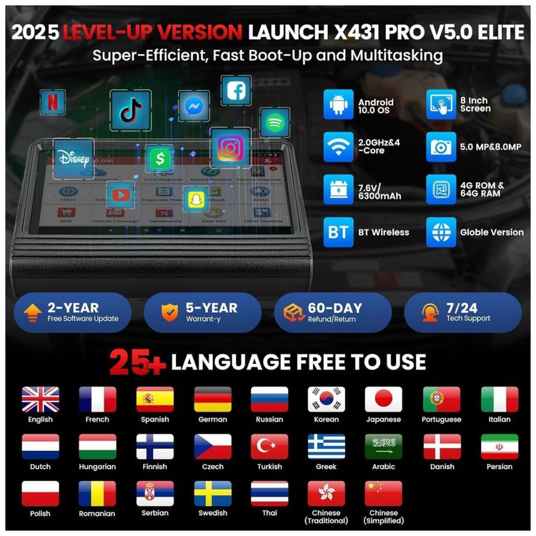 Scanner-Automotivo-LAUNCH-X431-V-Pro-5.0-Elite-2025-Novo-Imagem-5