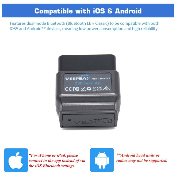 Scanner-OBD-II-Bluetooth-Veepeak-OBDCheck-BLE-para-Imagem-2