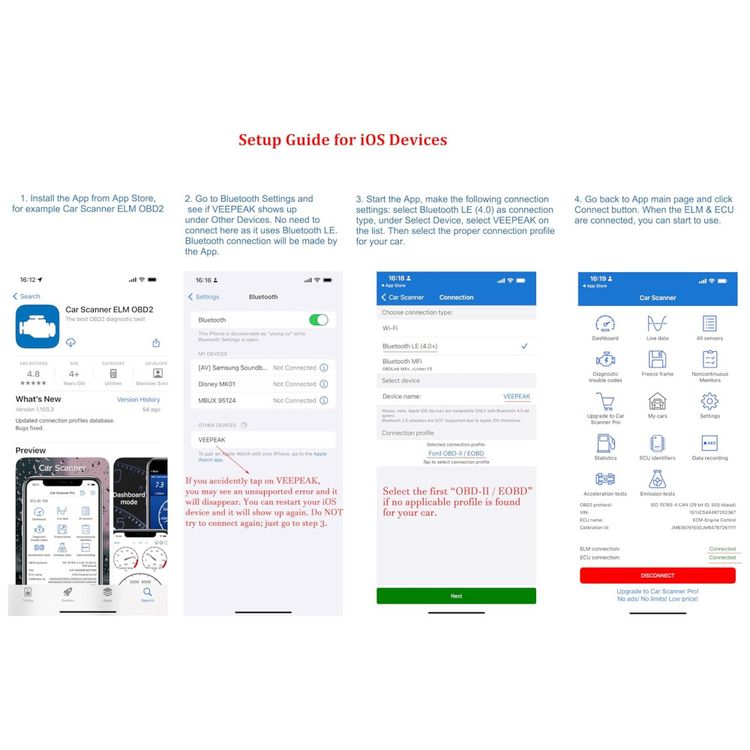 Scanner-OBD-II-Bluetooth-Veepeak-OBDCheck-BLE-para-Imagem-6