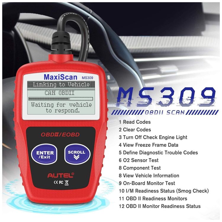 Autel-OBD2-Scanner-MS309--Leitor-de-Codigos-de-Falha-para-Imagem-1