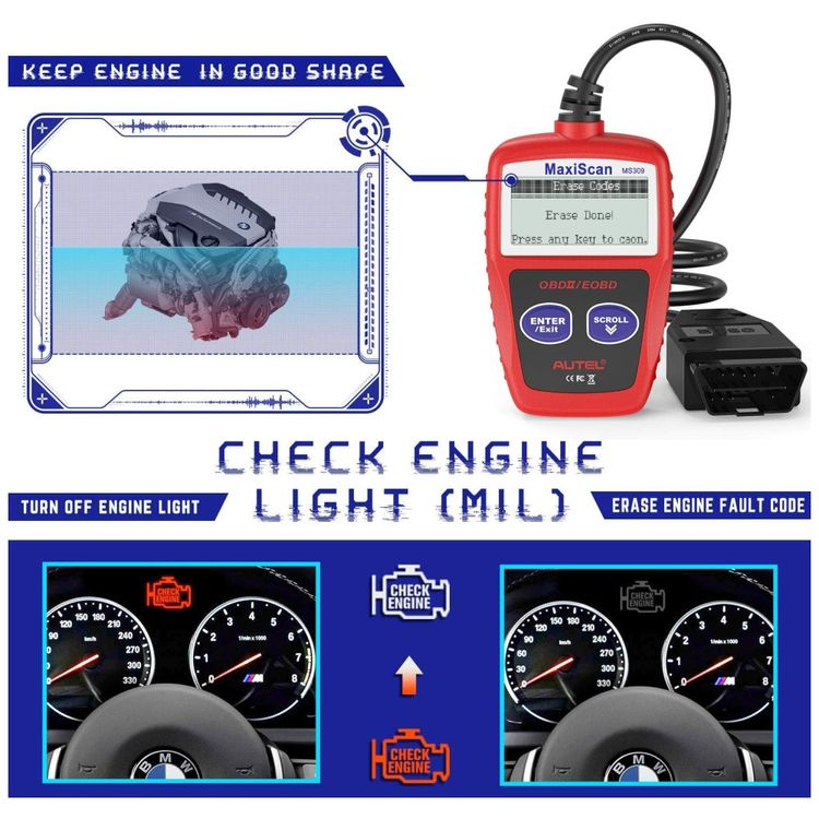 Autel-OBD2-Scanner-MS309--Leitor-de-Codigos-de-Falha-para-Imagem-3