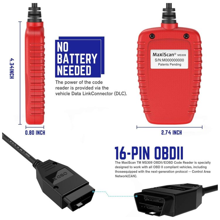 Autel-OBD2-Scanner-MS309--Leitor-de-Codigos-de-Falha-para-Imagem-7