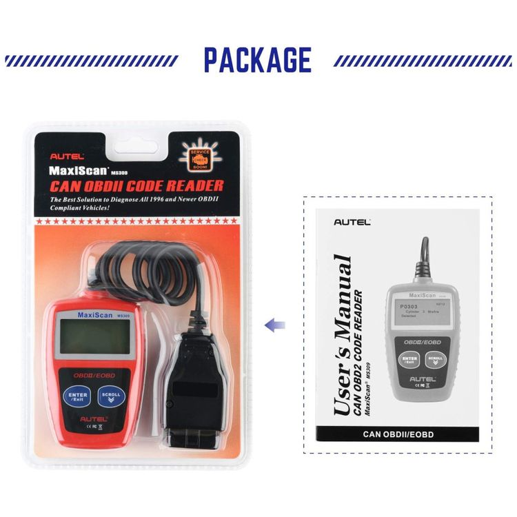 Autel-OBD2-Scanner-MS309--Leitor-de-Codigos-de-Falha-para-Imagem-8