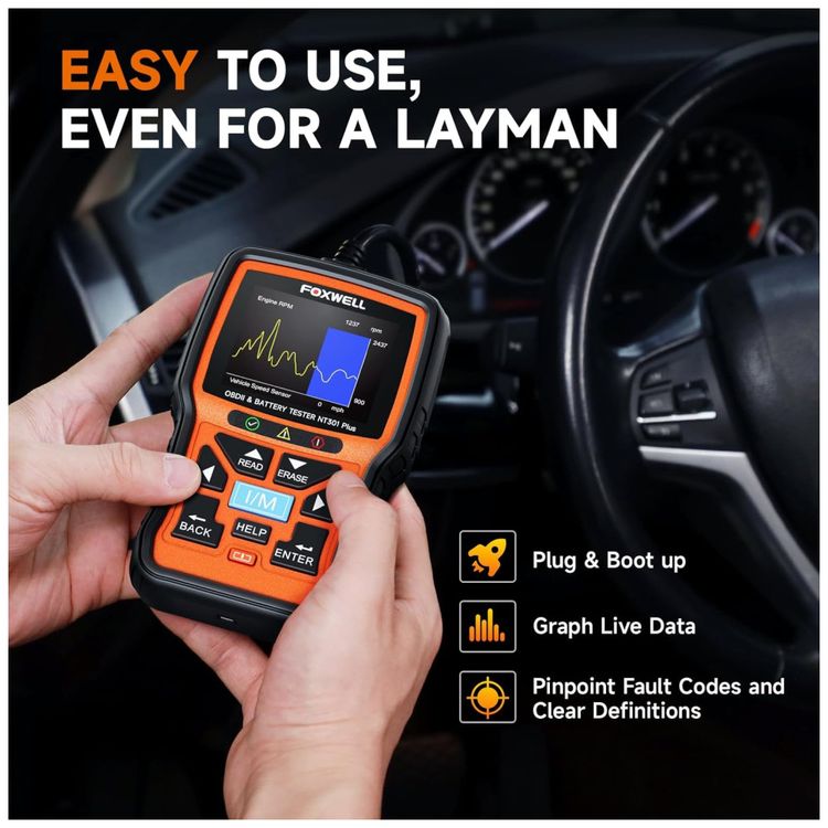 FOXWELL-NT301-Plus--Scanner-OBD2-e-Testador-de-Bateria-2-em-Imagem-8