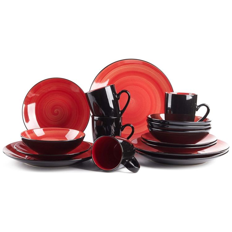 Aparelho-de-Jantar-de-16-Pecas-Stoneware-Sonoma-Vermelho-Imagem-1