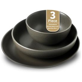 Aparelho-de-Jantar-de-3-Pecas-Prato-e-Tigela-de-Pedra-Imagem-0