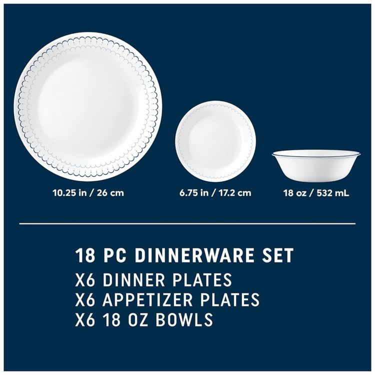 Conjunto-de-Jantar-Corelle-18-pecas-para-6-pessoas-Pratos-Imagem-4