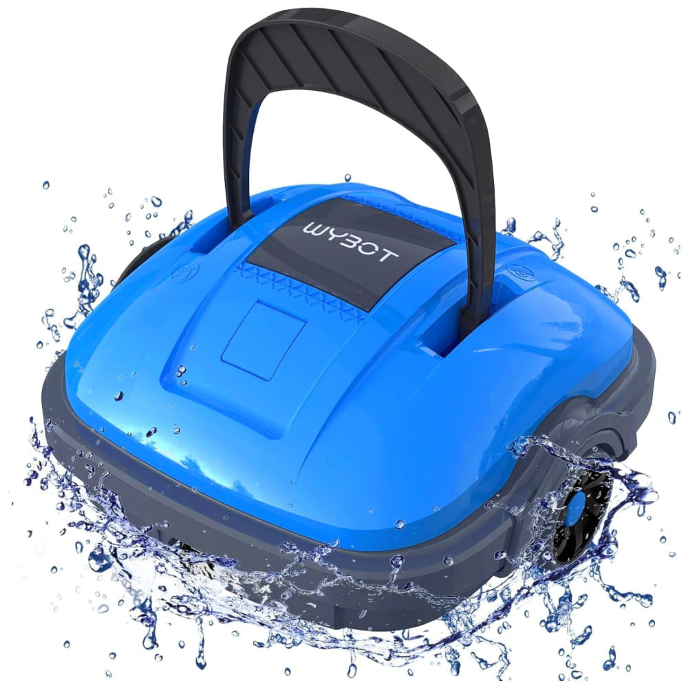 Aspirador de Piscina Robótico WYBOT Osprey 200 sem Fio, Duplo Motor, Sucção Poderosa, Filtro Fino de 180m, Limpeza Automática, Auto Estacionamento, Az