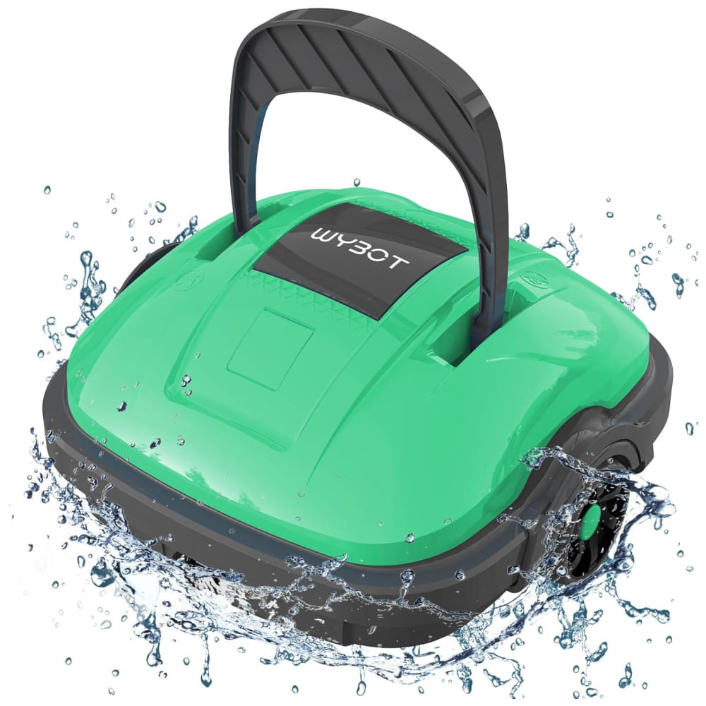 Aspirador de Piscina Robótico WYBOT Osprey 200 Sem Fio, Duplo Motor, Sucção Poderosa, Filtro Fino de 180m, Limpador Automático de Piscinas, Tecnologia