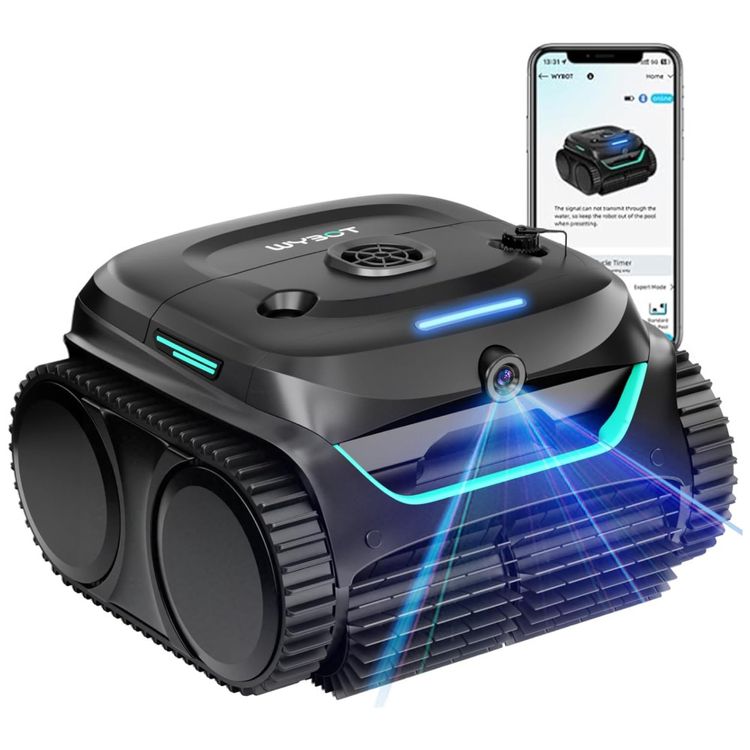 Robo-de-Limpeza-de-Piscina-Sem-Fio-WYBOT-C2-Vision-AI-para-Imagem-0