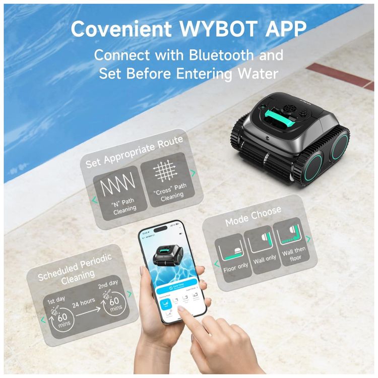 Aspirador-Robotico-para-Piscinas-WYBOT-C1-4-em-1-sem-Fio-Imagem-4