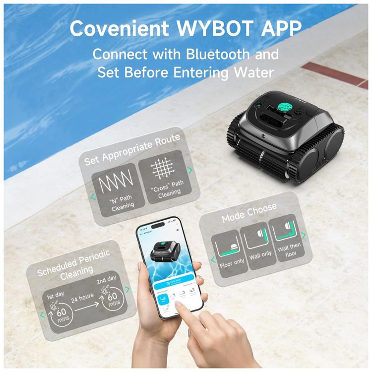 WYBOT-C1-Robotic-Pool-Vacuum-2025-Upgrade-para-Piscinas-Imagem-5