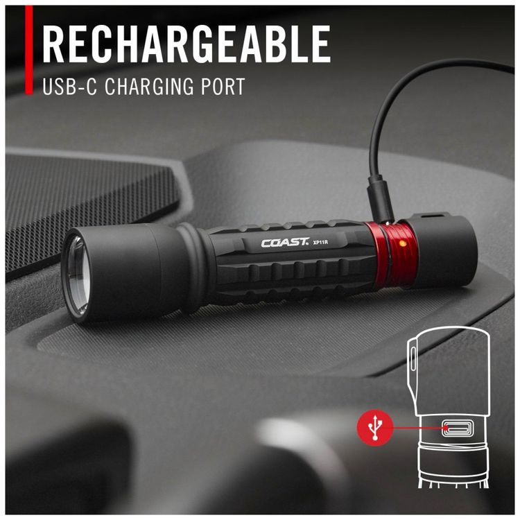 Lanterna-LED-COAST-XP11R-Recarregavel-Dual-Power-3000-Imagem-6