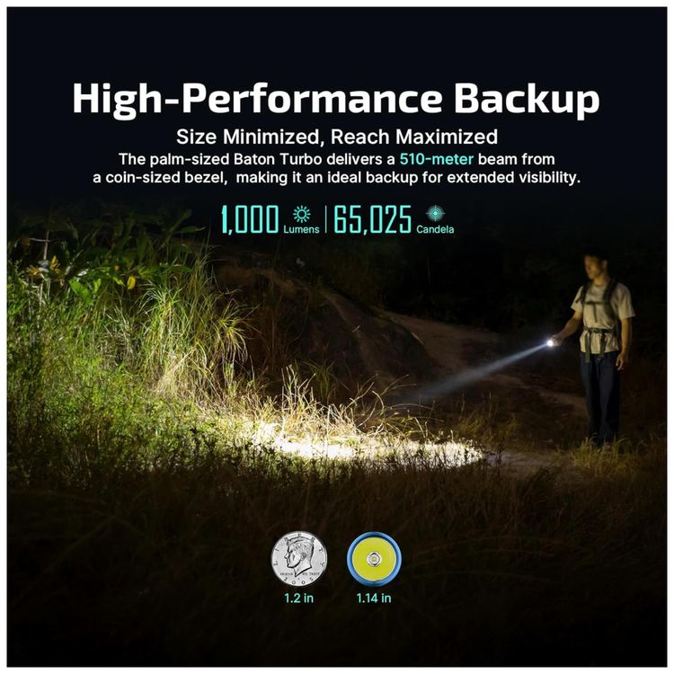 Lanterna-Recarregavel-OLIGHT-BatonTurbo-EDC-1000-Lumens-Imagem-4