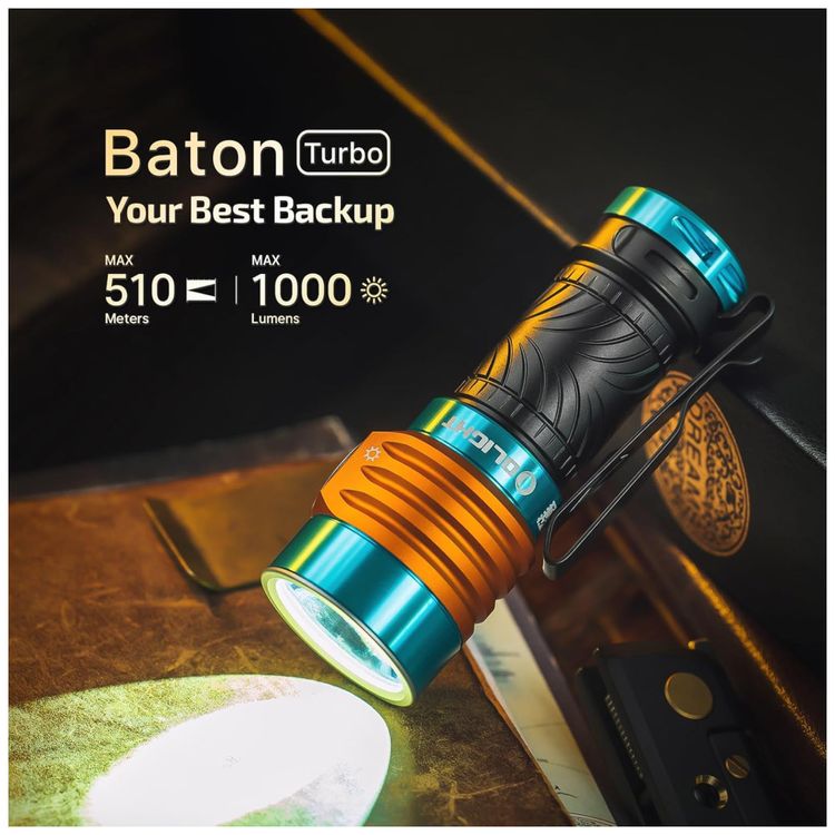 Poderosa-Lanterna-de-Bolso-Recarregavel-OLIGHT-BatonTurbo-Imagem-1