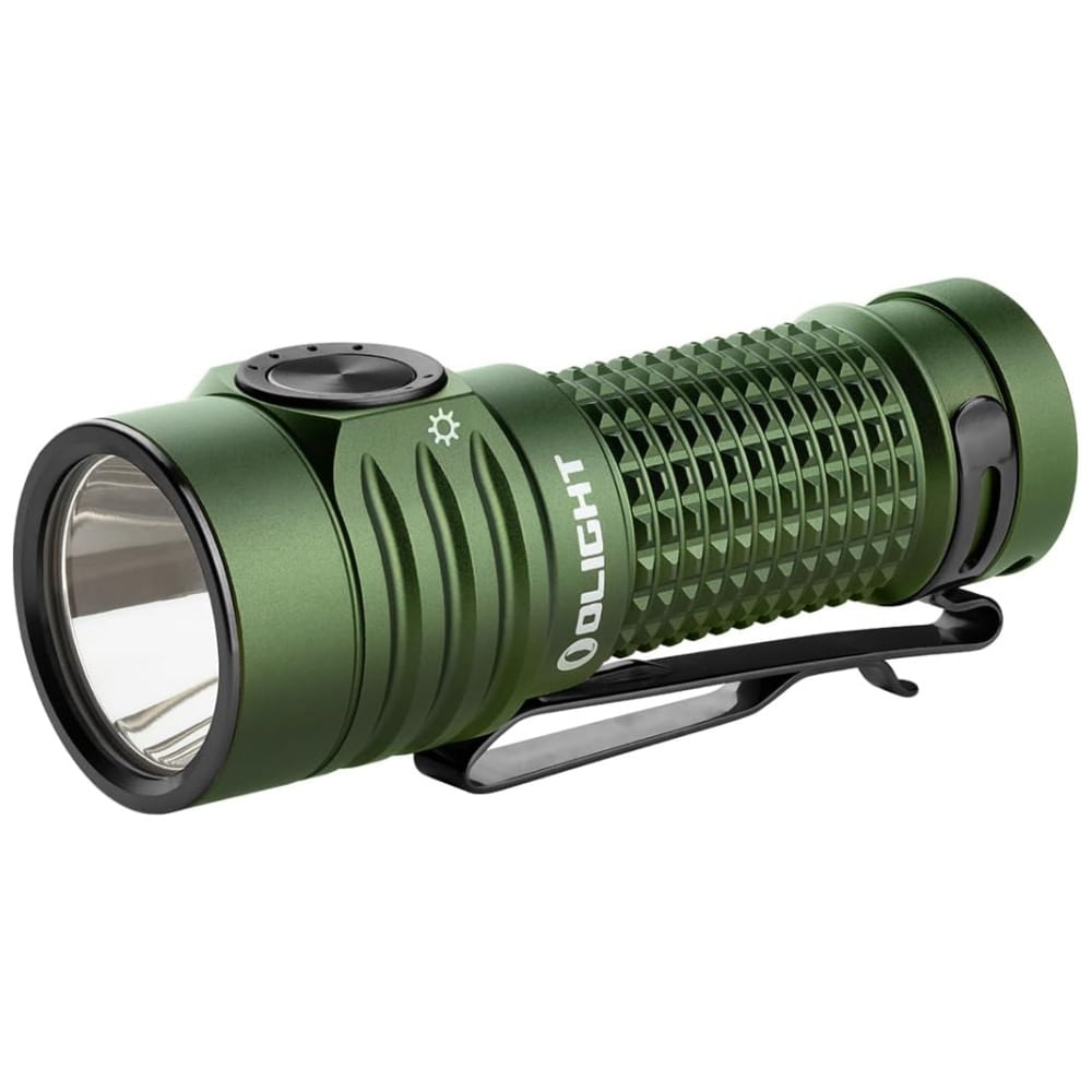 Lanterna de Mão Recarregável OLIGHT Baton Turbo EDC, 1000 Lumens, Compacta e Potente, Alcance de 510 Metros, Clip e Cordão para Camping, Uso Doméstico