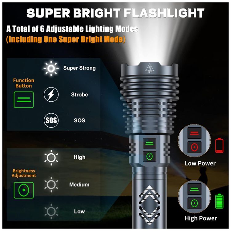 Lanterna-Recarregavel-de-Alta-Potencia-5500-Lumens-Baibian-Imagem-3