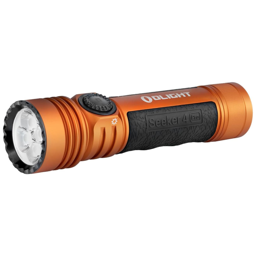 Lanterna Recarregável OLIGHT Seeker 4 Pro, 4600 Lumens - Potente e Brilhante, com Capa USB-C, à Prova dÁgua IPX8 - para Emergências, Camping e Busca