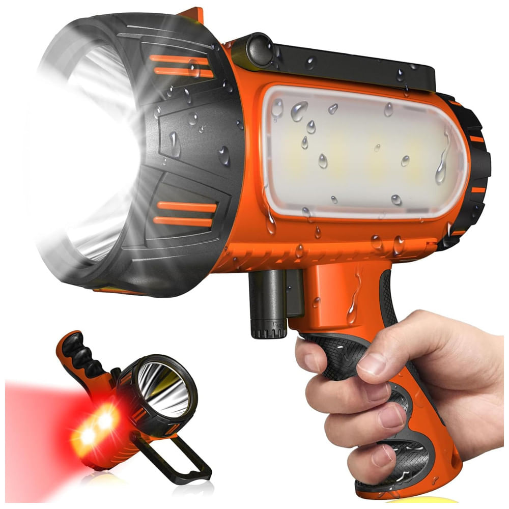 Lanterna Recarregável Super Brilhante 2025, Lanterna de Mão com Alta Luminosidade, Luz de Foco de Grande Capacidade para Uso Externo ,CHRMJERN