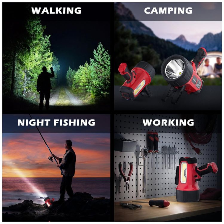 Lanterna-de-Mao-Recarregavel-FORTO-com-2000-Lumens-Suporte-Imagem-1
