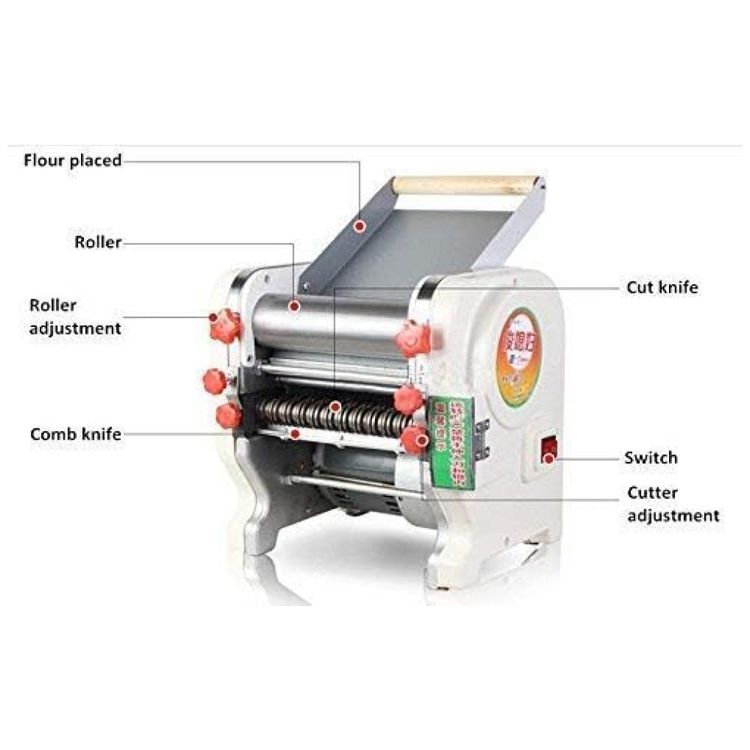 Maquina-de-Fazer-Macarrao-Eletrica-Comercial-de-Aco-Imagem-5