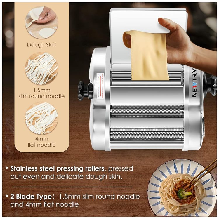 Maquina-de-Fazer-Macarrao-Eletrica-NEWTRY--Faca-Noodles-em-Imagem-2