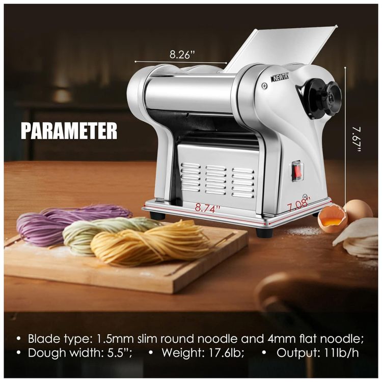 Maquina-de-Fazer-Macarrao-Eletrica-NEWTRY--Faca-Noodles-em-Imagem-5