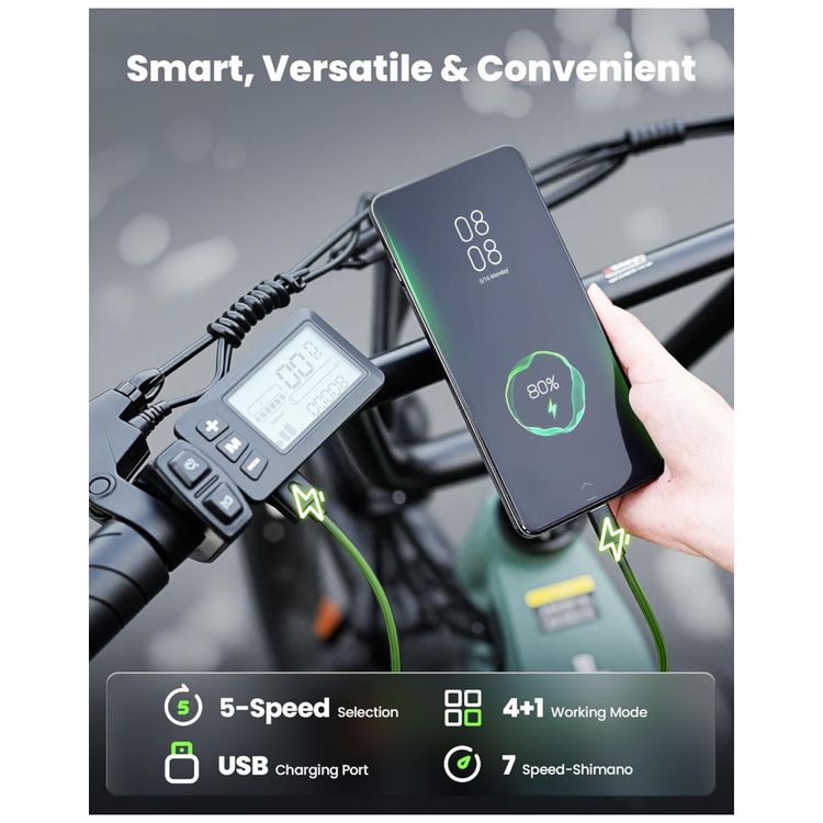 Bicicleta-Eletrica-isinwheel-U8-para-Adultos-Motor-de-Pico-Imagem-6