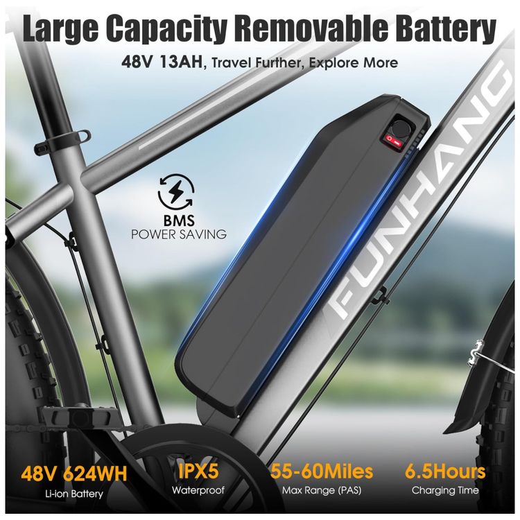 Bicicleta-Eletrica-para-Adultos--Peak-1000W-Ebike-25MPH-60-Imagem-2