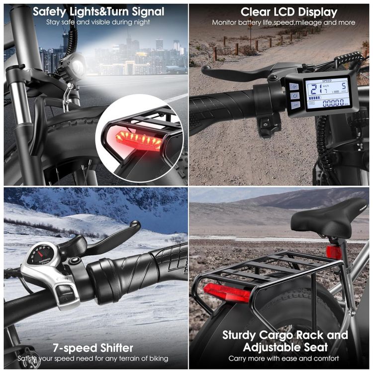 Bicicleta-Eletrica-para-Adultos--Peak-1000W-Ebike-25MPH-60-Imagem-4