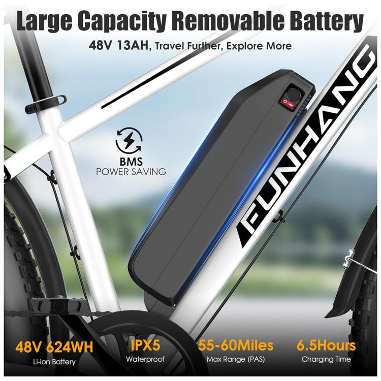 Bicicleta-Eletrica-para-Adultos-Funhang-EBike-Peak-1000W-Imagem-2
