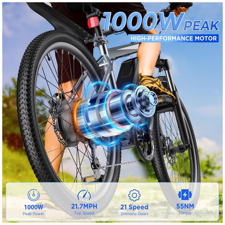 Bicicleta-Eletrica-para-Adultos-26-polegadas-1000W-de-Imagem-1