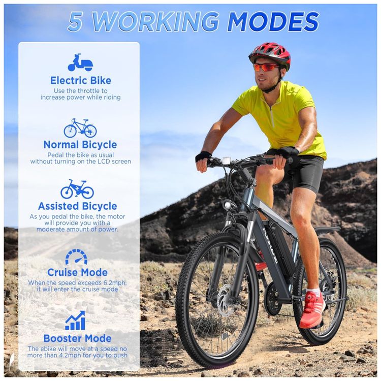 Bicicleta-Eletrica-para-Adultos-26-polegadas-1000W-de-Imagem-5