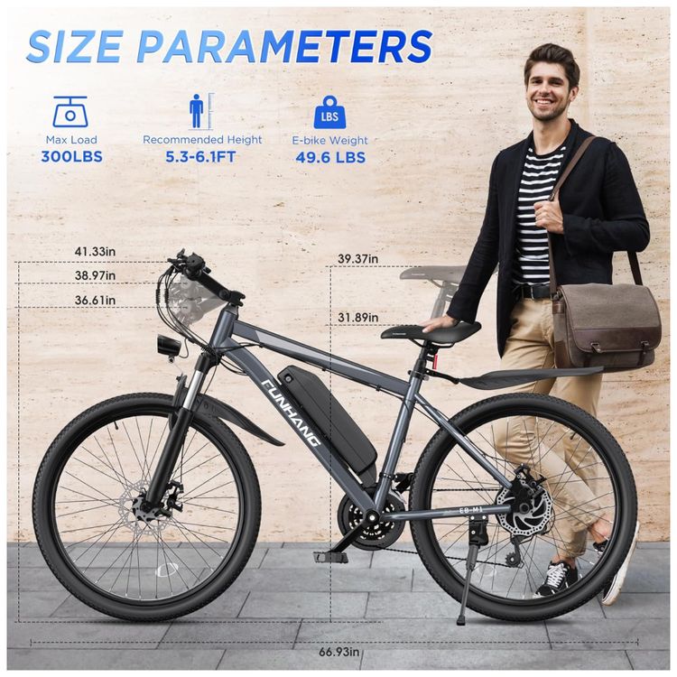 Bicicleta-Eletrica-para-Adultos-26-polegadas-1000W-de-Imagem-6