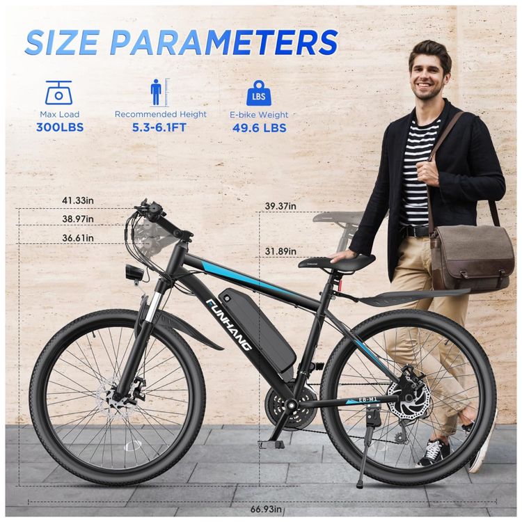 Bicicleta-Eletrica-para-Adultos-Funhang-26-Polegadas-1000W-Imagem-6