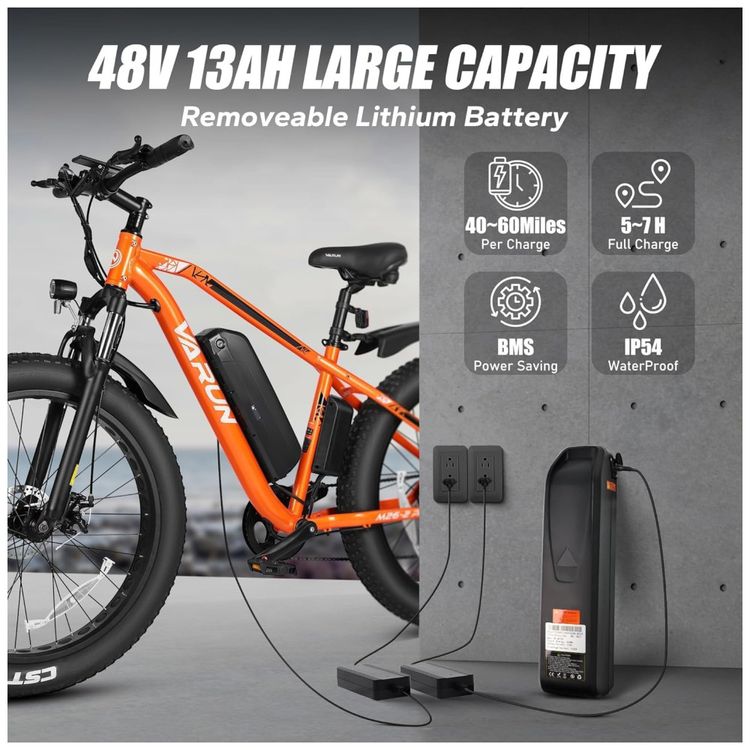 VARUN-E-Bikes-para-Homens-Pico-750W-Ebikes-para-Adultos-Imagem-2