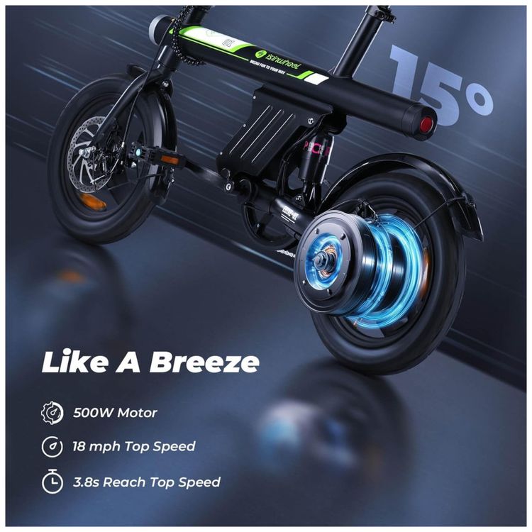 Bicicleta-Eletrica-isinwheel-para-Adultos-com-Cesto-Motor-Imagem-1