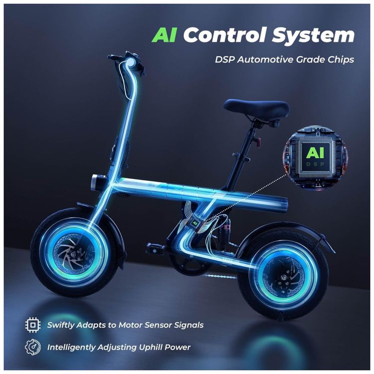Bicicleta-Eletrica-isinwheel-para-Adultos-com-Cesto-Motor-Imagem-2